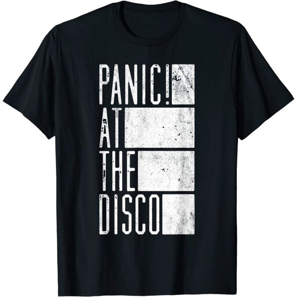 Panic! At The Disco Unisex Adult Bar Cotton T-Shirt / Black